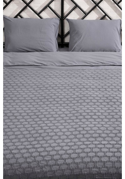 Kaay Stone Wash Pike / Yatak Örtüsü 200x240 Çift Kişilik Antrasit