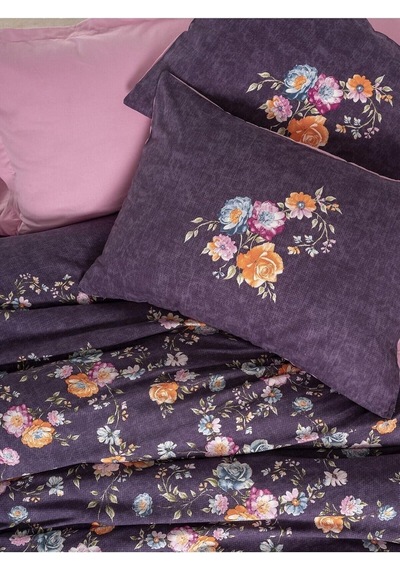 Cozy Home Feminen Tek Kişilik Nevresim Takımı Alessa Pembe Çok renkli