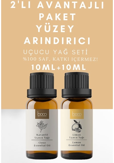 Boco Born In Cosmetics Karanfil + Limon Uçucu Yağı 2 x 10 ML