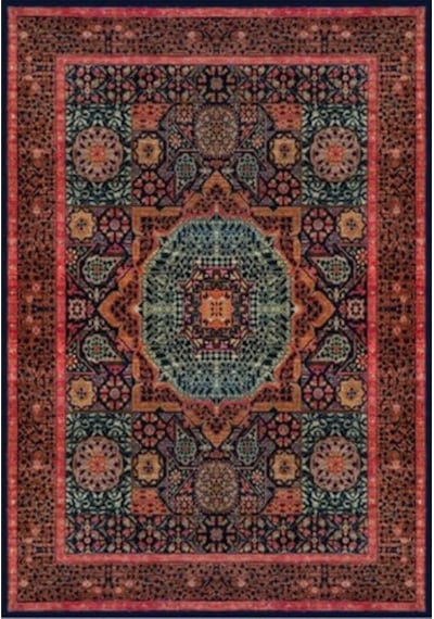 Çam Halı Gloria Td736 Multi Klasik Desen Dokuma Saçaklı Kilim