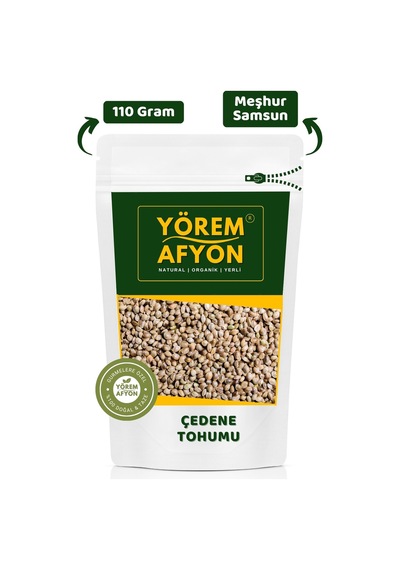 Yörem Afyon Zihin Ve Omega'nın Sırrı Saf Kavrulmuş Tuzsuz Çedene Tohumu, Kınnap 110gr.