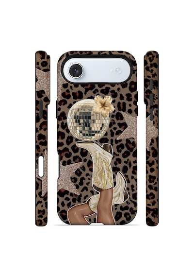 Velvoria Valestra Disco Leopar Apple Apple iPhone Uyumlu 17 Air Magsafe Koruma Kılıfı Valestra Magline - Disco Leopar