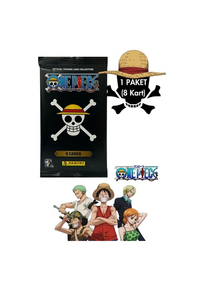 Toyika Panini One Piece Lisanslı Orijinal Trading Kartları Cards Koleksiyonluk 8li