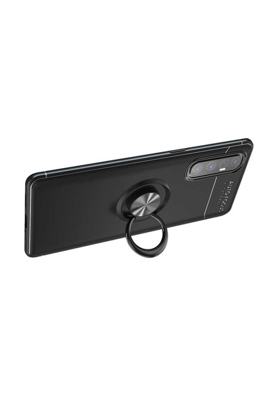 Oppo Reno 3 Pro 5G Kılıf Yüzüklü Magnetli Ravel Case