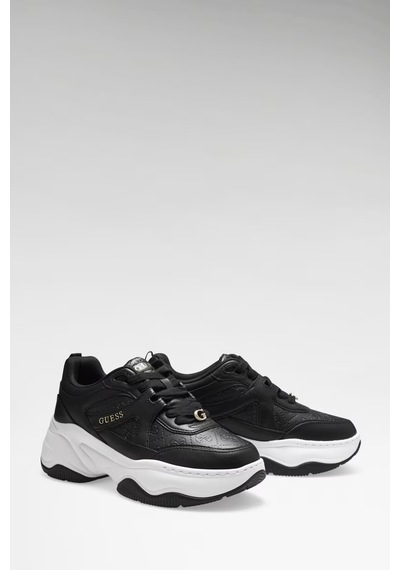 Guess Hacha Kadın Sneaker Ayakkabı Flfhacfal12 Siyah