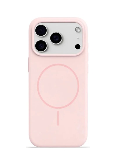 iPhone Uyumlu 17 Pro Max Aura Akıllı Magsafe Animasyonlu Silikon Kılıf Açık Pembe
