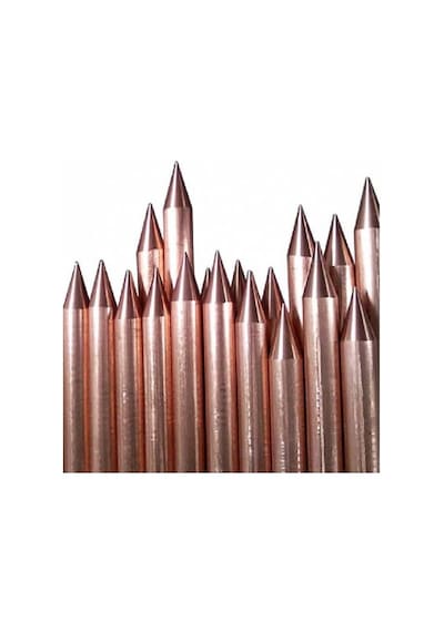 12mm 80cm Saf Bakır Topraklama Çubuğu + Klemens