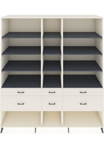 Kronos Dolap 12 Raflı 6 Çekmeceli 220x59x243 Aytaşı-antrasit/aytaşı Çok Renkli Kronos Dolap 12 Raflı 6 Çekmeceli 220x59x243 Aytaşı-antrasit/aytaşı Çok Renkli