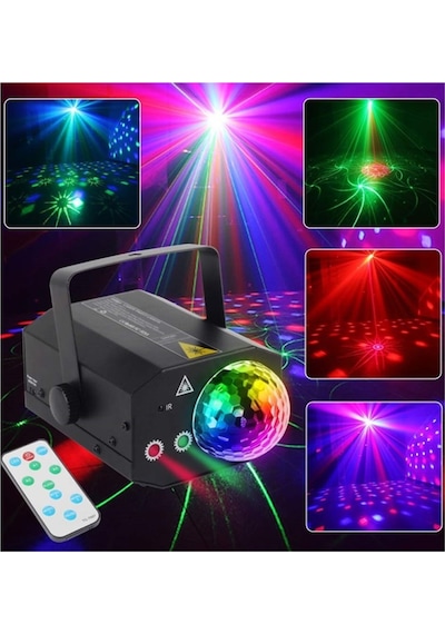 Quenlite QD-16 RGB 16 Çeşit Desen Sahne Led ve Lazer Işık