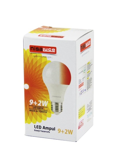 Nisaluce Eamp-074/bk Led Ampul 9+2w E27 Beyaz-kırmızı - 10'li Paket Diğer