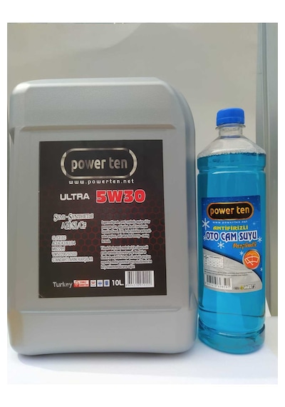 Power Ten Ultra 5w30 10 Litre Motor Yağı + 1 Litre Kışlık Cam Suyu