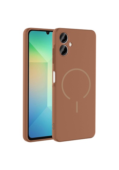 Galaxy Uyumlu A06 Kılıf Magsafe Destekli Kamera Korumalı Yumuşak Silikon Pazarplus Siyah