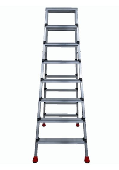 8+8 Çift Çıkışlı Premium Alüminyum Merdiven 50x20 Çok Amaçlı/pratik/kolay 174cm