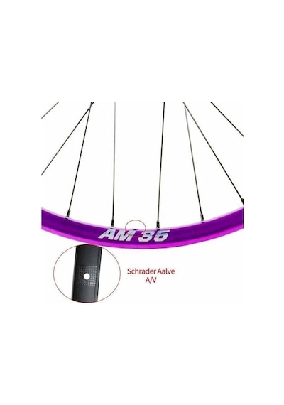 Pasak Am35 Jant Çemberi 26''jant 32 Delik Mor 35mm 32 Delik Xc-fr-am-dh-enduro Jant Çemberi