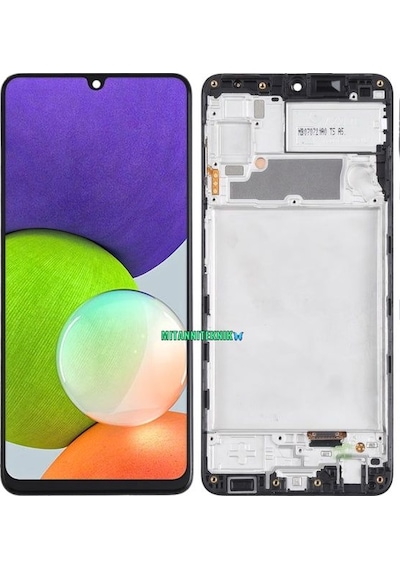 Samsung Galaxy Uyumlu A22 4G SM-A225F Lcd Ekran Dokunmatik Çıtalı