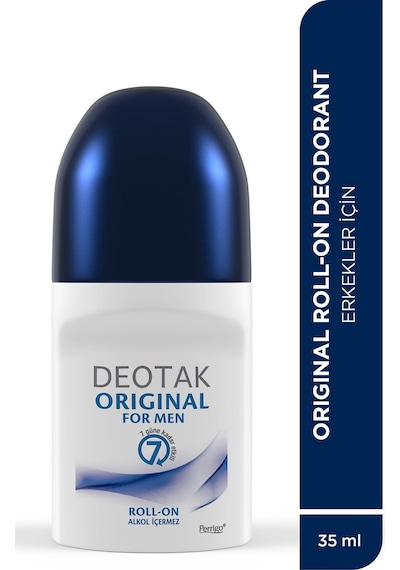 Deotak Original Erkek 7 Güne Kadar Etkili Roll-on Deodorant 35 ML