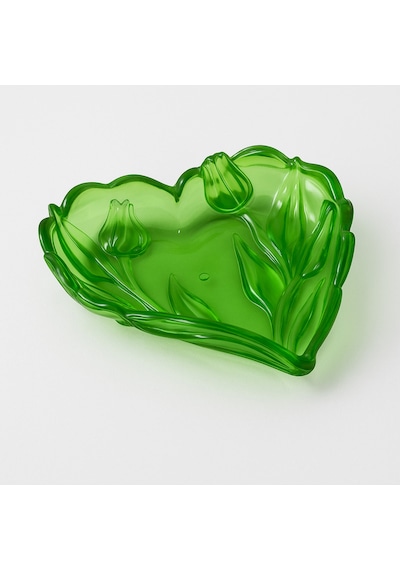 Plastik Tabak Kalp Şeklinde 15 Cm