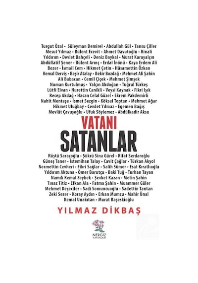 Vatanı Satanlar / Yılmaz Dikbaş 9789756238349