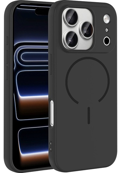 Apple Uyumlu iPad iPhone 17 Pro Max Kılıf M-safe Şarj Özellikli Zore Meta Kapak Çok Renkli