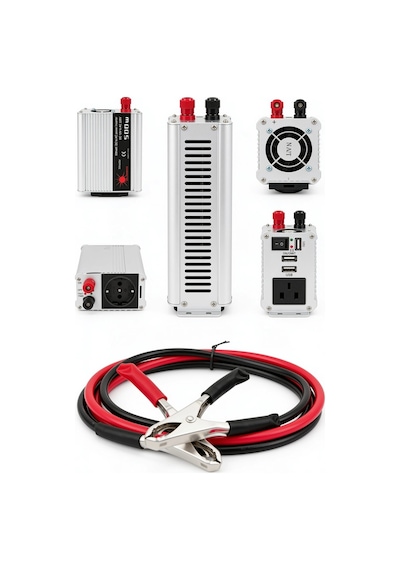 Fanlı 500w Dc Ac İnverter 12v Akü Girişi 220v Priz Usb Çıkışı Taşınabilir Dönüştürücü