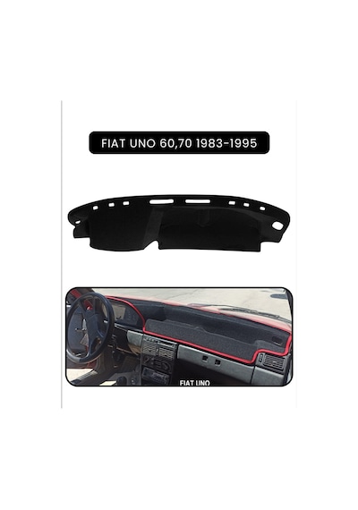 Fıat Uno 60,70 1983-1995 Modellerine Uyguntorpido Koruma Halısı Siyah Kenar
