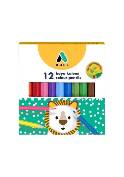 Adel Boya Kalemi Yarım Boy 12 Renk