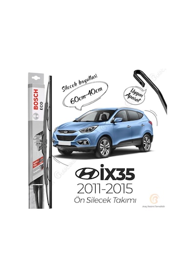 Hyundai İx35 Ön Silecek Takımı 2011-2015 Bosch Eco