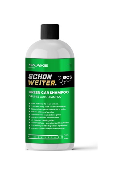 Gcs Green Car Shampoo Snake 500ml Yeşil Cilalı Oto Şampuanı
