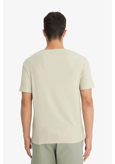 Defacto Regular Fit Bisiklet Yaka Kısa Kollu Tişört F8480ax25aubg796 Bej