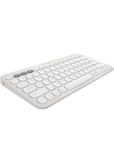 K380s Pebble Keys 2 Çoklu Cihaz Özellikli Bluetooth İngilizce Q