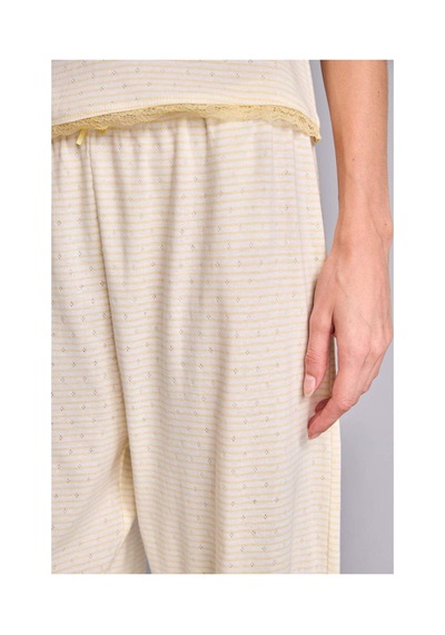 Defacto Regular Fıt Askılı Dantel Detaylı 2li Açık Sarı Pijama Takımı G9861ax26smyl83 Sarı-yl83 Defacto Regular Fıt Askılı Dantel Detaylı 2li Açık Sarı Pijama Takımı G9861ax26smyl83 Sarı-yl83