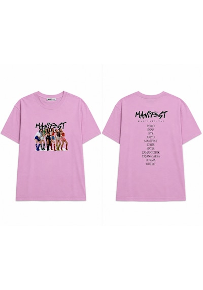 Bilge Trend Manifest , Kız Çocuk , Pamuklu Penye , Pembe Yazlık T-shirt