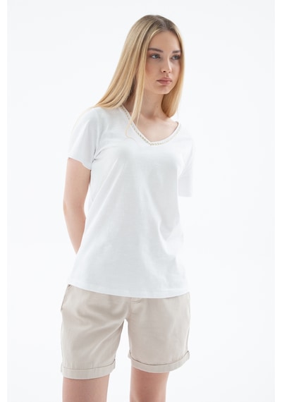 Fashion Friends Bayan T Shirt 26y0478k1 Beyaz