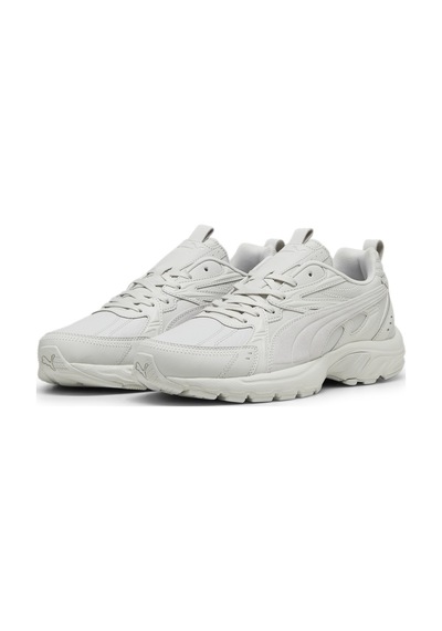Puma Milenio Tech Deri Spor Ayakkabı Unisex Glacial Gray White Glacial Gray White