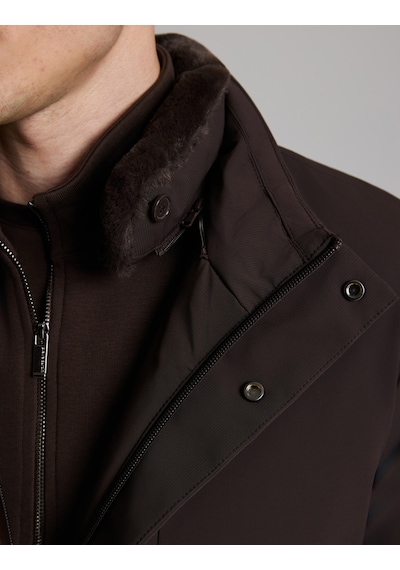 Pierre Cardin Koyu Kahverengi Dik Yaka Mont 50330215-vr084