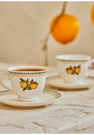 Bella Maison Lemoncello Porselen 2'li Kahve Fincanı Seti 90 Cc Kahverengi
