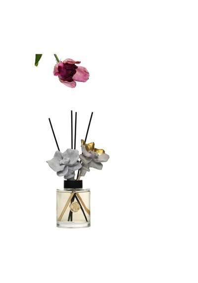 200 Ml Gold-gri Seramik Taş Bambu Çubuklu Black Orchid Oda Kokusu 50 x 22