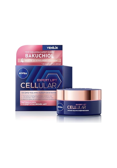 Nıvea Cellular Expert Lift Gelişmiş Yaşlanma Karşıtı Gece Kremi 50 Ml