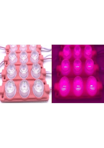 Mercek 3'Lü Led 3 Watt - 12 Volt – Direk Güçlü Işık - 10 Adet