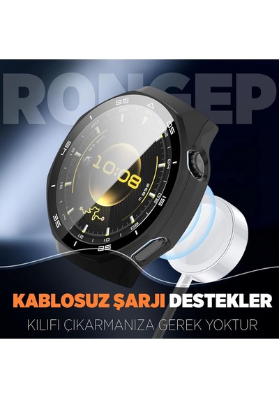 Huawei Watch Gt6 Pro 46mm İçin 2 Si 1 Arada Sert Polikarbonat Kasa Ve Ekran Koruyuculu Kılıf Dokunma Ve Netliği Etkilemeyen Çizilme Ve Darbe Önleyici Gt6 Pro Ekran Koruyucu Kılıfı Siyah Çok Renkli Huawei Watch Gt6 Pro 46mm İçin 2 Si 1 Arada Sert Polikarbonat Kasa Ve Ekran Koruyuculu Kılıf Dokunma Ve Netliği Etkilemeyen Çizilme Ve Darbe Önleyici Gt6 Pro Ekran Koruyucu Kılıfı Siyah Çok Renkli