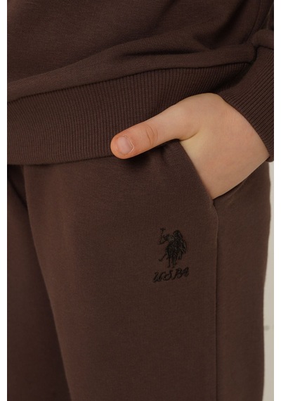 U.S. Polo Assn. Erkek Çocuk Nakışlı Yeşil Uzun Kol Eşofman Takımı Us2610-c-v2 Us2610-c-v2