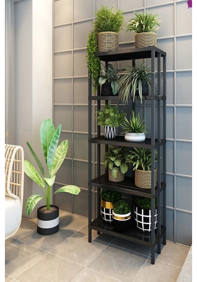 Scarlet Banyo Rafı Organizer Çok Amaçlı Raf Banyo Raf Siyah