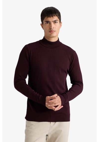Defacto Standart Fit Balıkçı Yaka Triko Kazak F4459ax25aubr210 Bordo Defacto Standart Fit Balıkçı Yaka Triko Kazak F4459ax25aubr210 Bordo