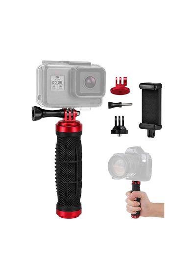Kamera Montaj Seti Aksiyon Kamera Montaj Aparatı Ve Telefon Tutucu, 1/4 Ve 3/8 Vida Girişli Evrensel Dslr, Led Işık Ve Akıllı Telefon Montaj Seti, Hnd1