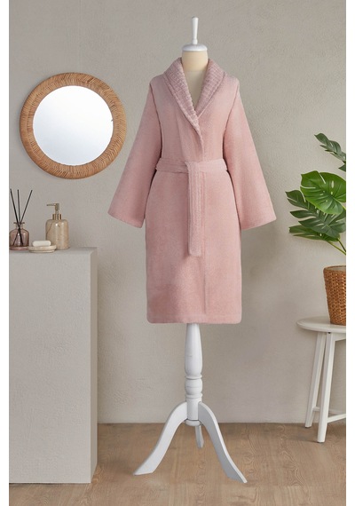 Floretta Dop Pio Şal Yaka Bornoz Pembe