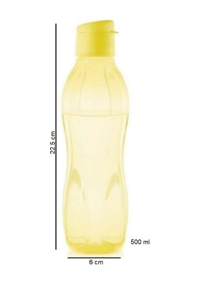 Tupperware Eko Şişe 500 Ml Kolay Kapak Matara Suluk Açık Sarı Hsgl Açık Sarı
