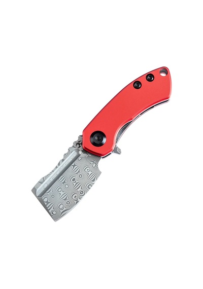 Kansept Mini Korvid Alüminyum Sap Damascus Çelik Mini Çakı T3030p2 Kum