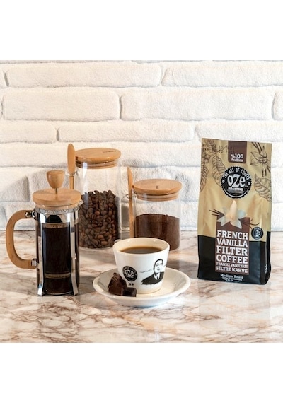 Oze Aromalı Filtre Kahve Tanışma Seti Irish Cream 250 G + All Day Blend 250 G + Vanilya 250 G Çekirdek