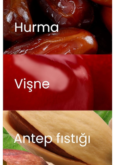 Fudge Antep Fıstığı Kaplı Vişneli Meyve Topları 55g X3 Adet