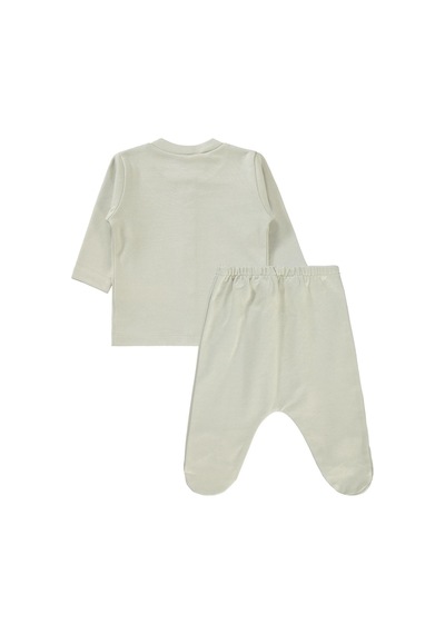 Civil Baby Düz 1-6 Ay Pijama Takımı - Bej Taş Rengi